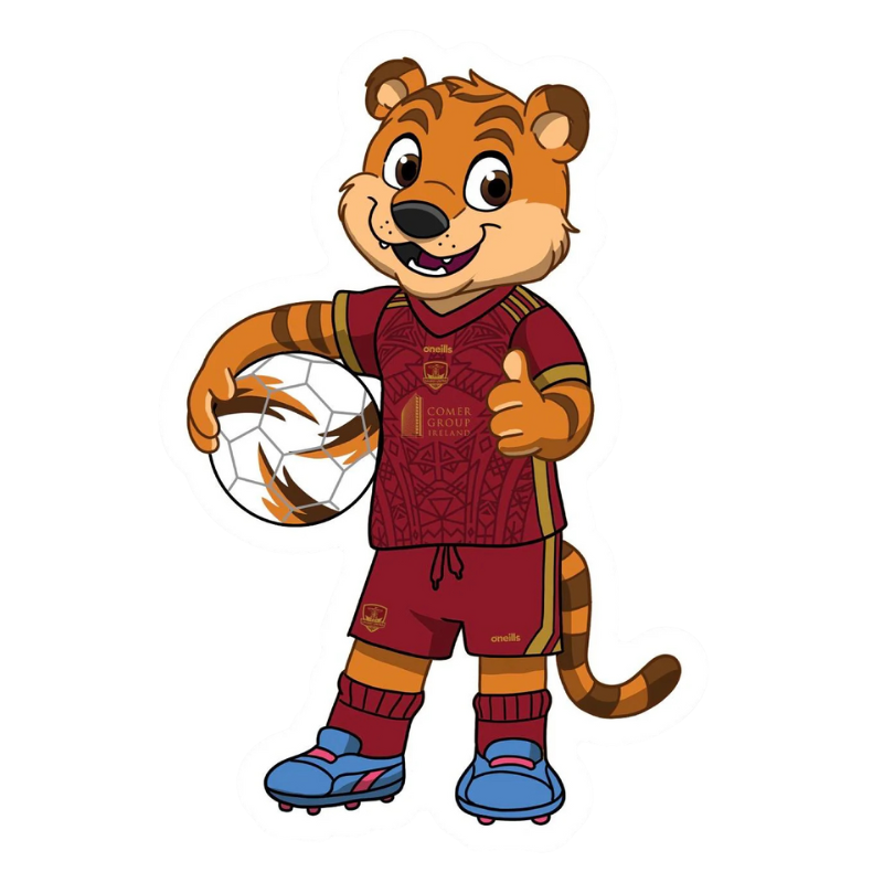 Galway United FC Terry The Tiger Carry Sticker