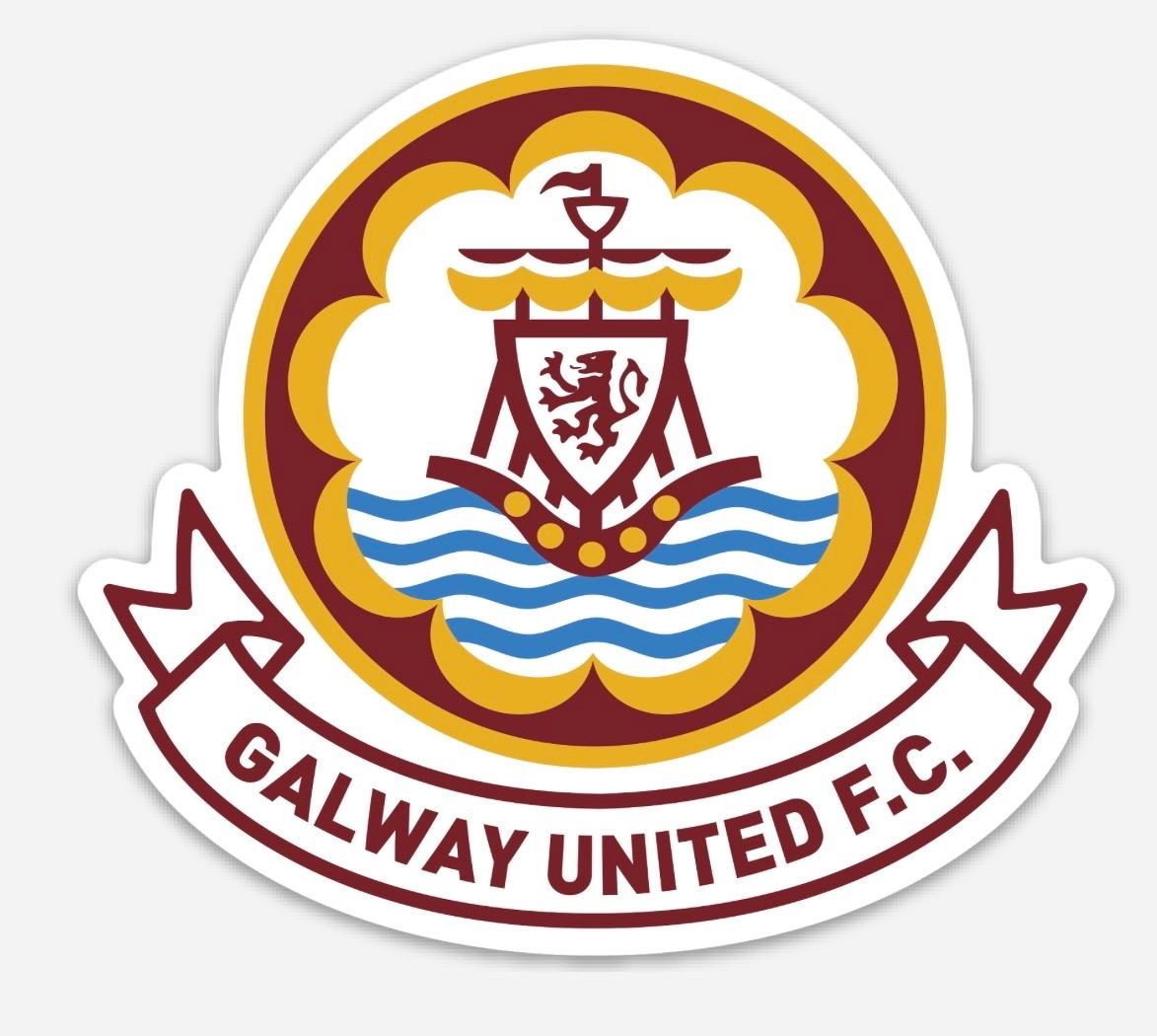 Galway United FC Retro Crest Magnet