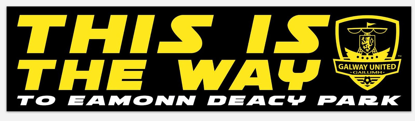 Galway United FC "This Is The Way" Bumper Sticker