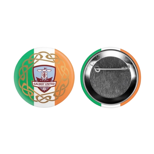 Galway United FC Tri Colour Button