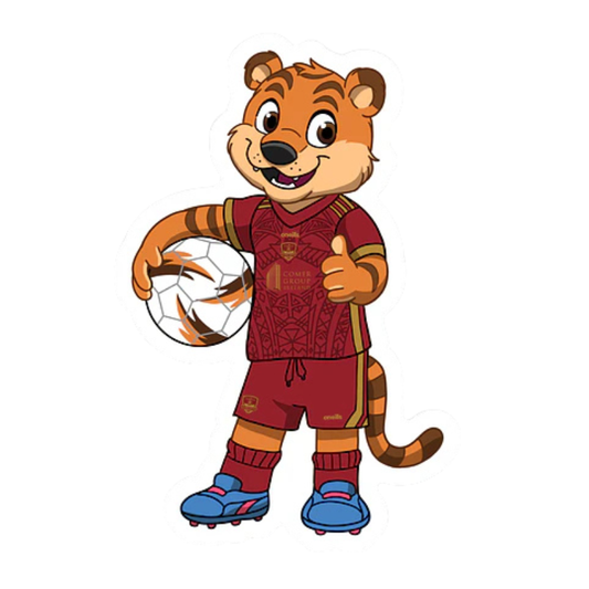 Galway United FC Terry The Tiger Die Cut Sticker