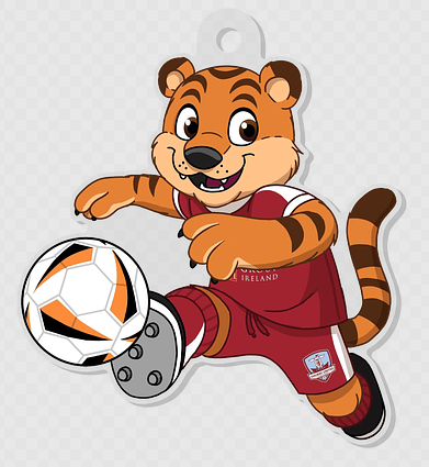 Galway United FC Terry The Tiger Keychain