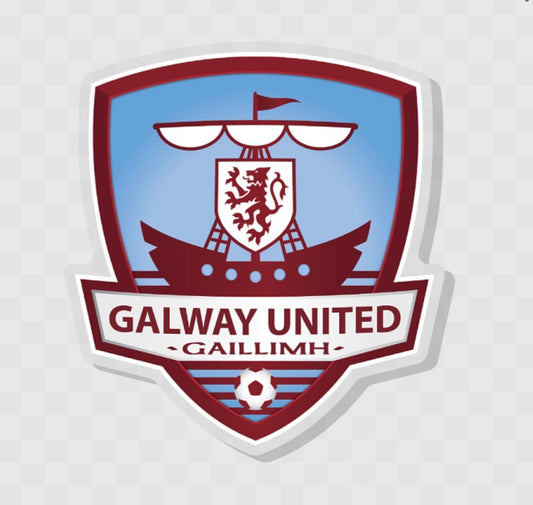 Galway United FC Crest Window Sticker
